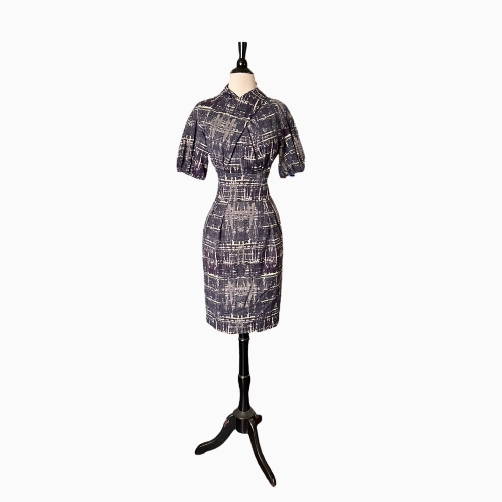 Philosophy‎ di Alberta Ferretti Brushed Plaid Woolf Dress US4